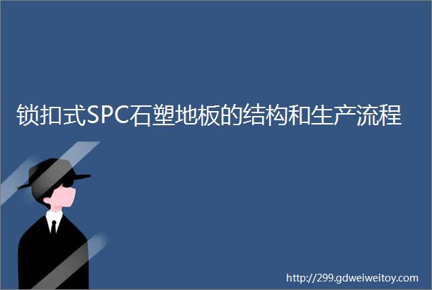 锁扣式SPC石塑地板的结构和生产流程